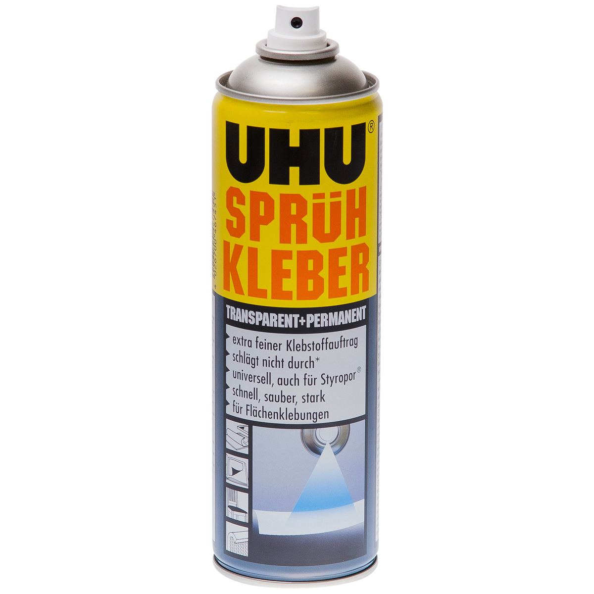 Uhu "Sprühkleber Permanent" - Transparent (500ml)