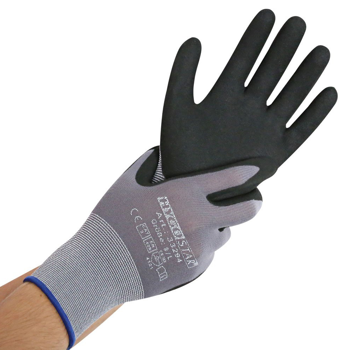 Arbeitshandschuhe "Ergo Flex 12er Pack" Black/Grey