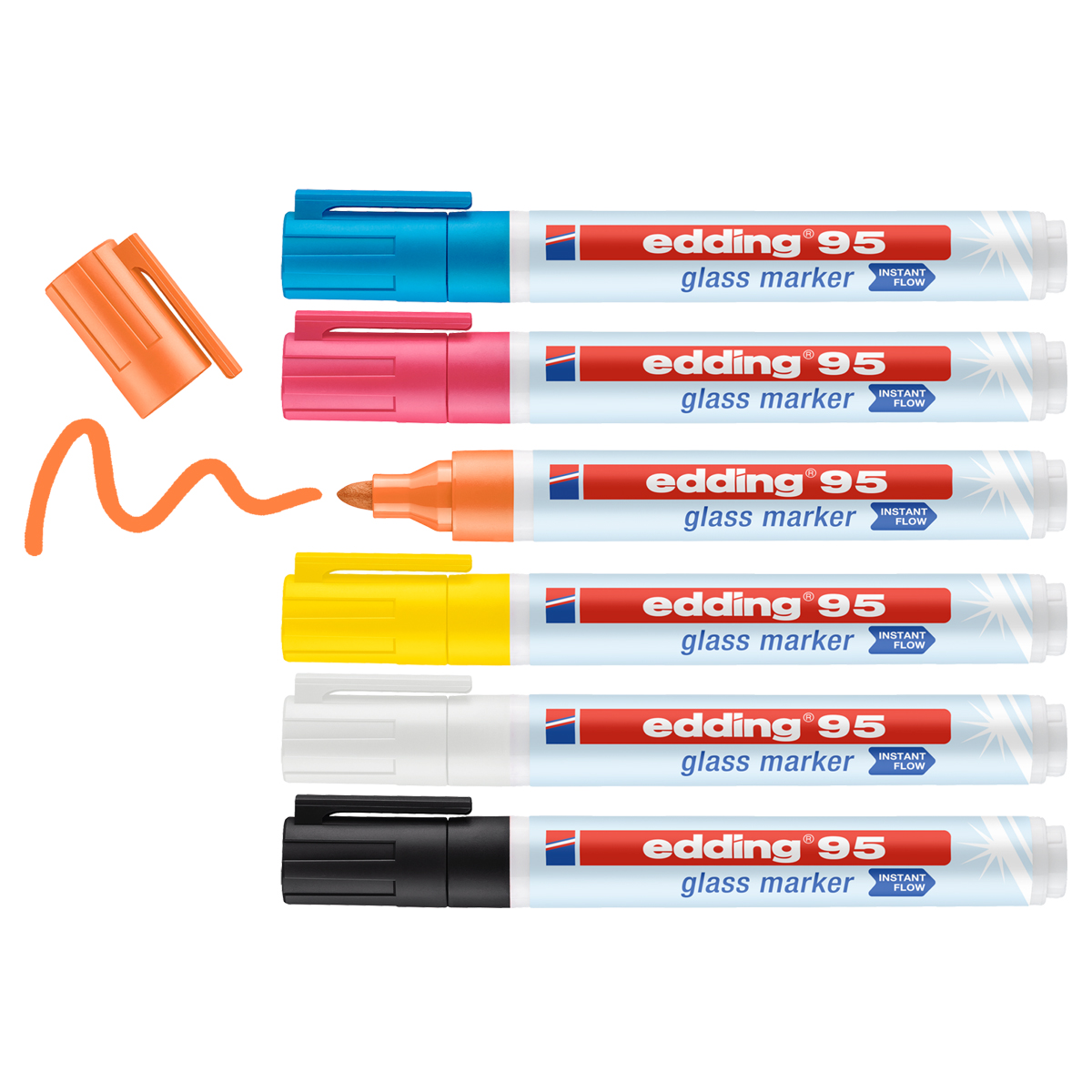 Edding "95" Glasmarker 6er Set (1,5-3mm)