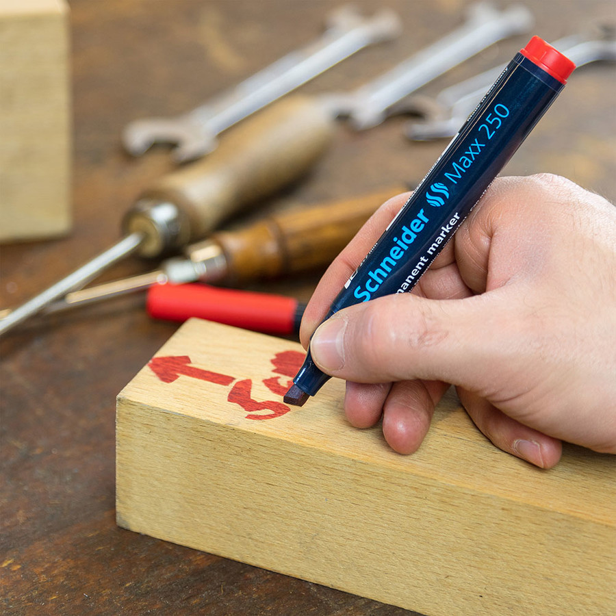 Schneider "Maxx 250" Permanent Marker Keilspitze (2-7mm) Black