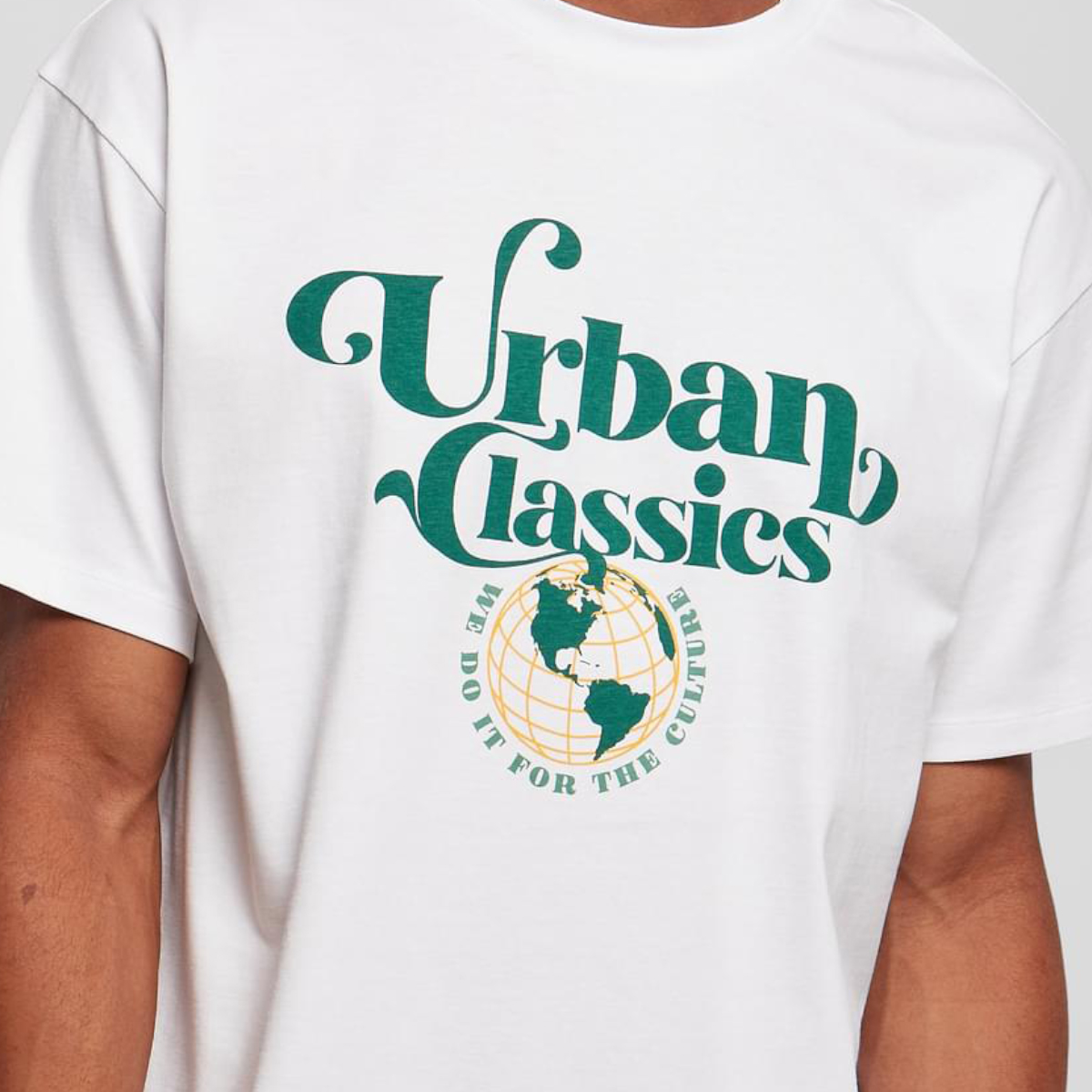 Urban Classics "Organic Globe Logo Tee" White