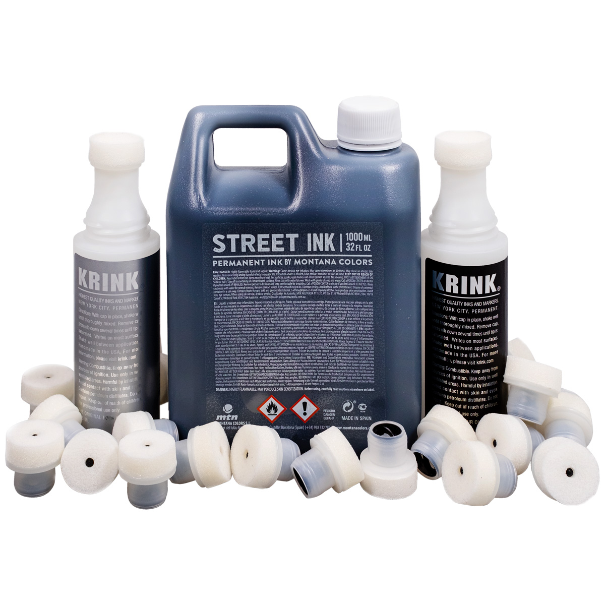 Krink "Empty Mop - Black & Silver Refill Set" inkl. 25 Ersatz Mops