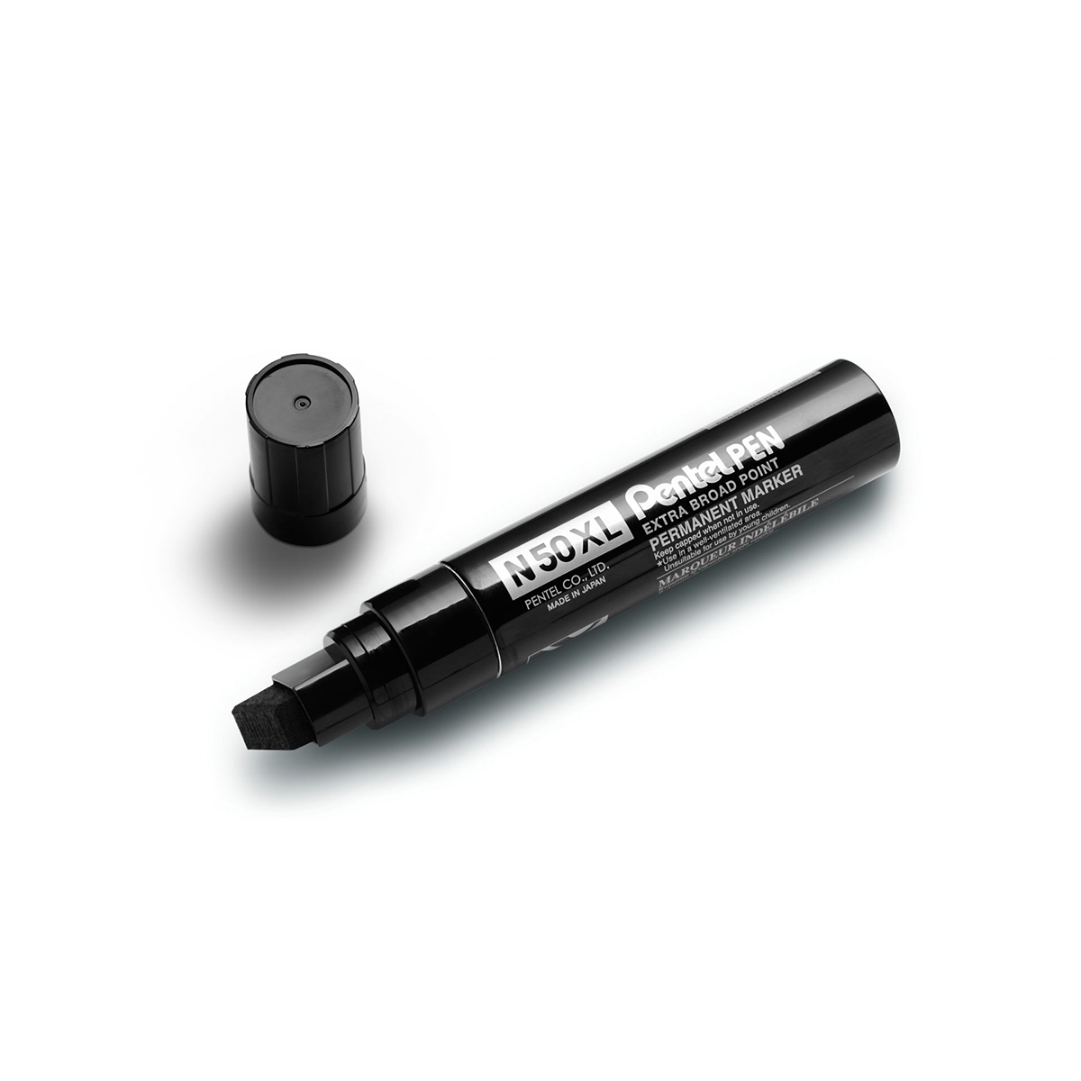 Pentel "N50 XL Extra Broad Point" Permanent Marker (7-17mm) Black