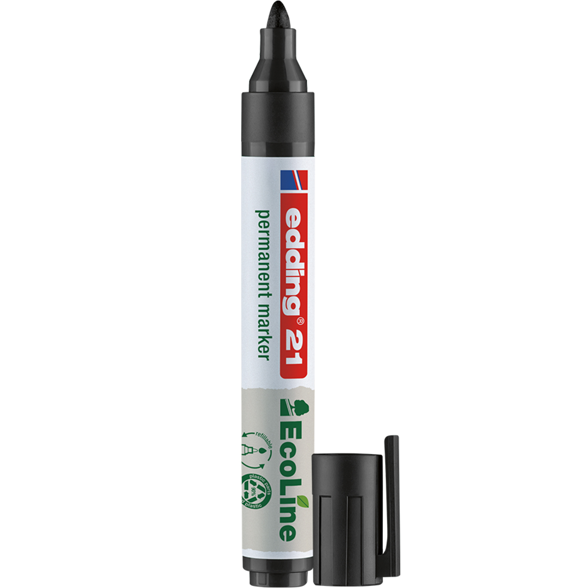 Edding "21" EcoLine Permanentmarker (1,5-3mm) Black