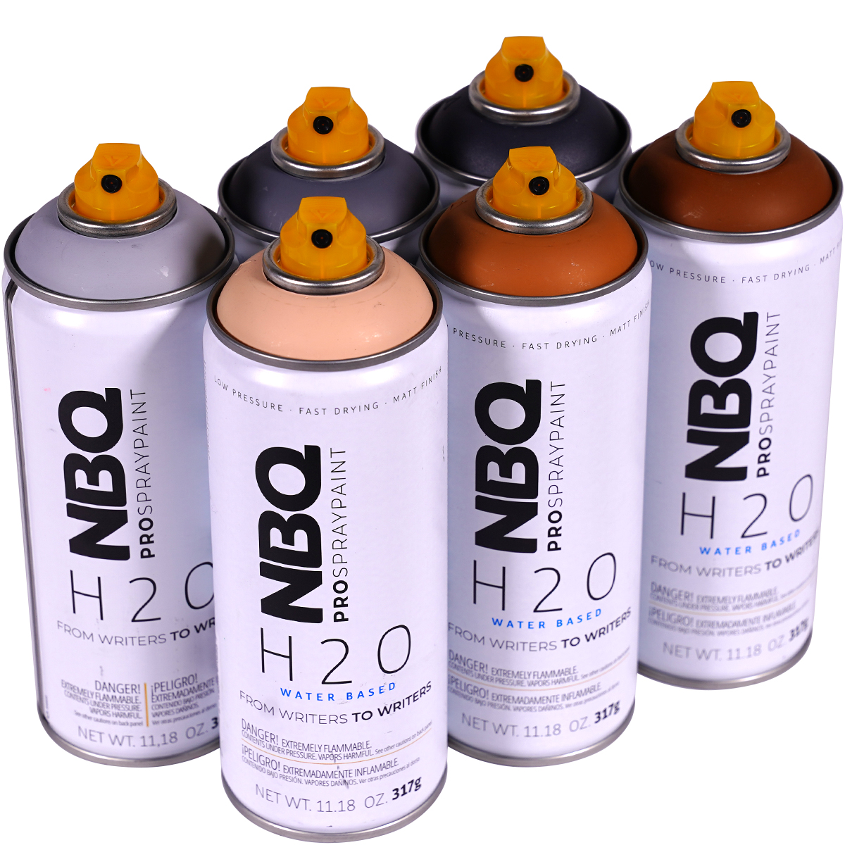 NBQ "H2O" Water Based Sixpack Flint Stone (6x400ml)
