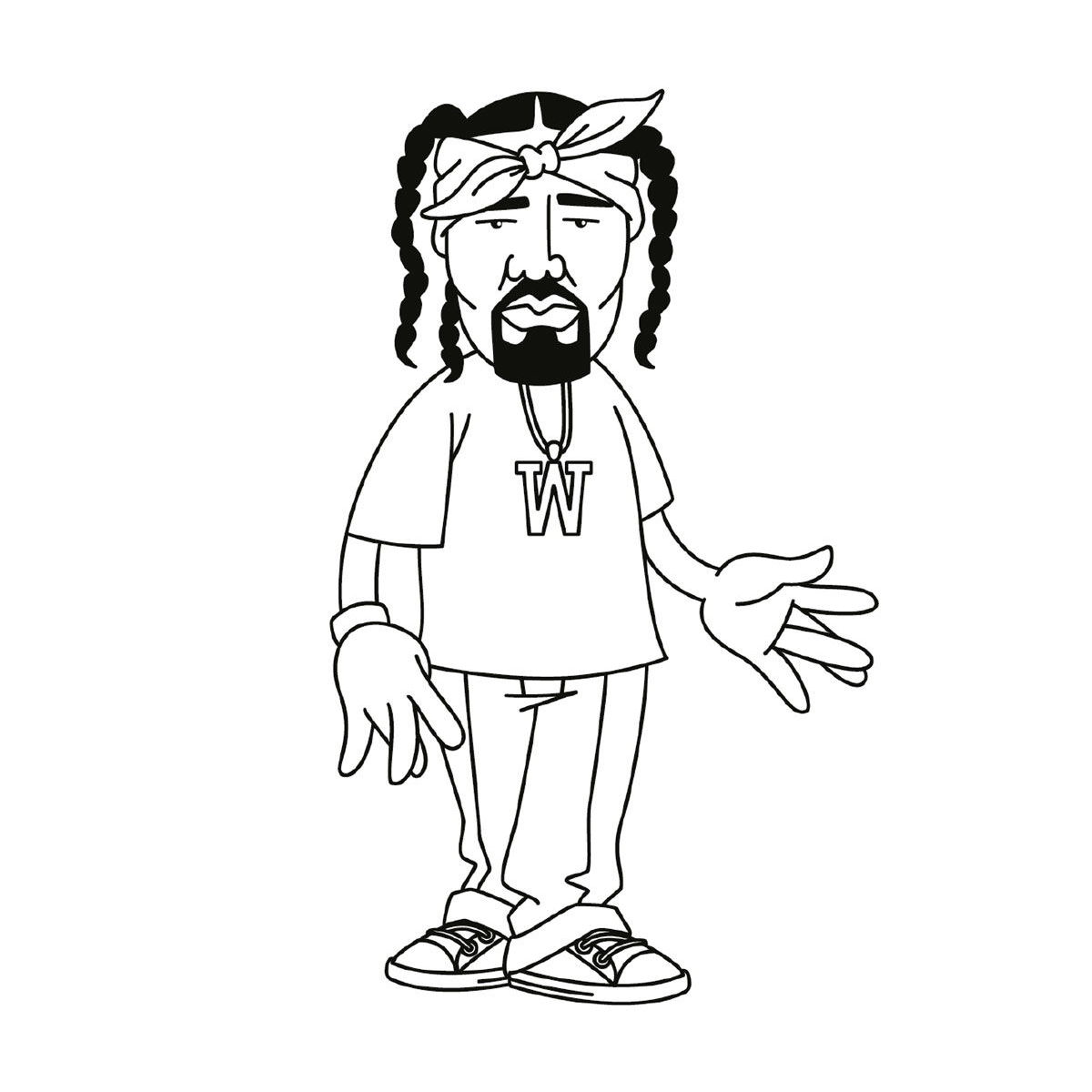 Coloring_WestCoast2 Ausmalbuch "Hip Hop Coloring Book" - West Coast Edition