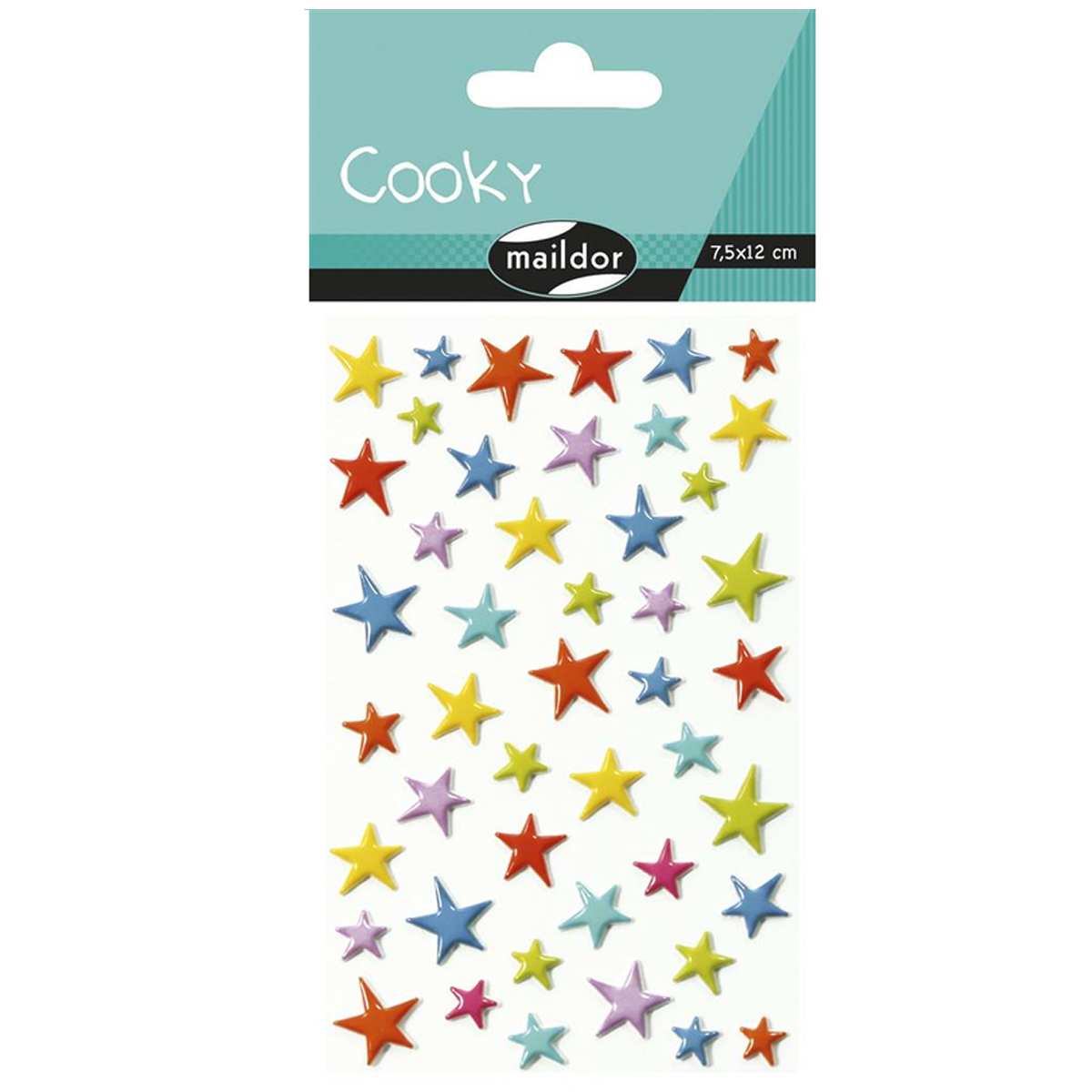 Maildor "3D-Stickerbogen" Sterne 46pcs.