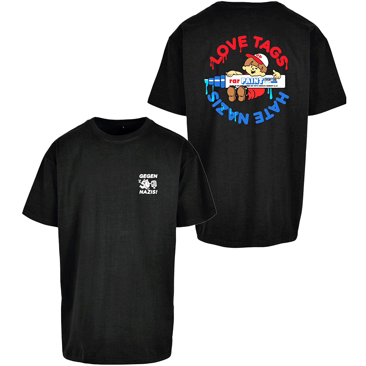 Underpressure T-Shirt "Love Tags" Black