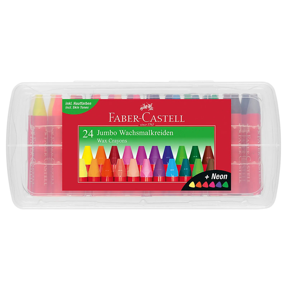 Faber-Castell "Jumbo Wachsmalkreide" - 24er Box