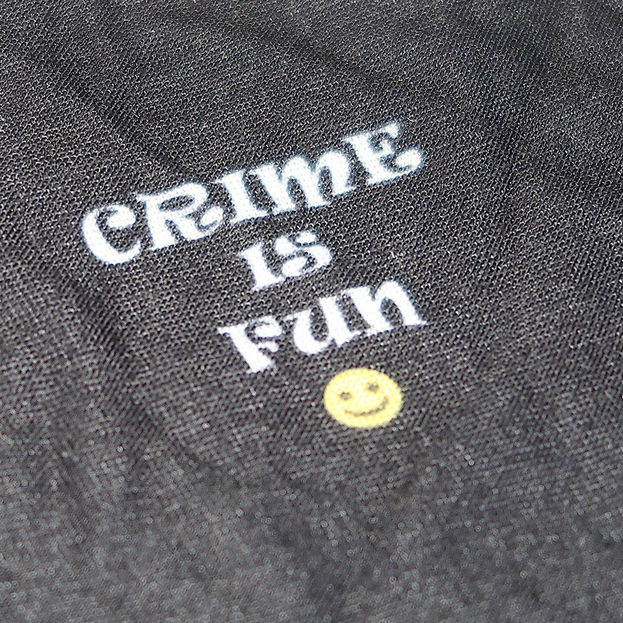 WASNTME_CRIME_SCARF_01 WASNTME "Crime Scarf" Black