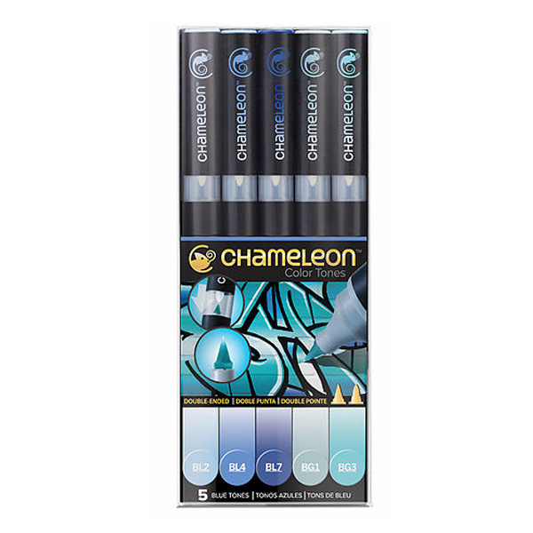 Chameleon "Twin 5er Set" - Blue Tones
