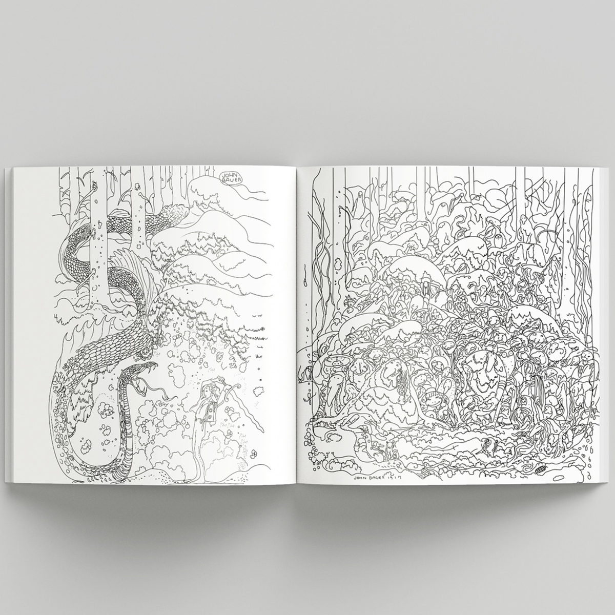 Ausmalbuch "Fantasy Forest - John Bauer´s World of Fairies and Trolls"