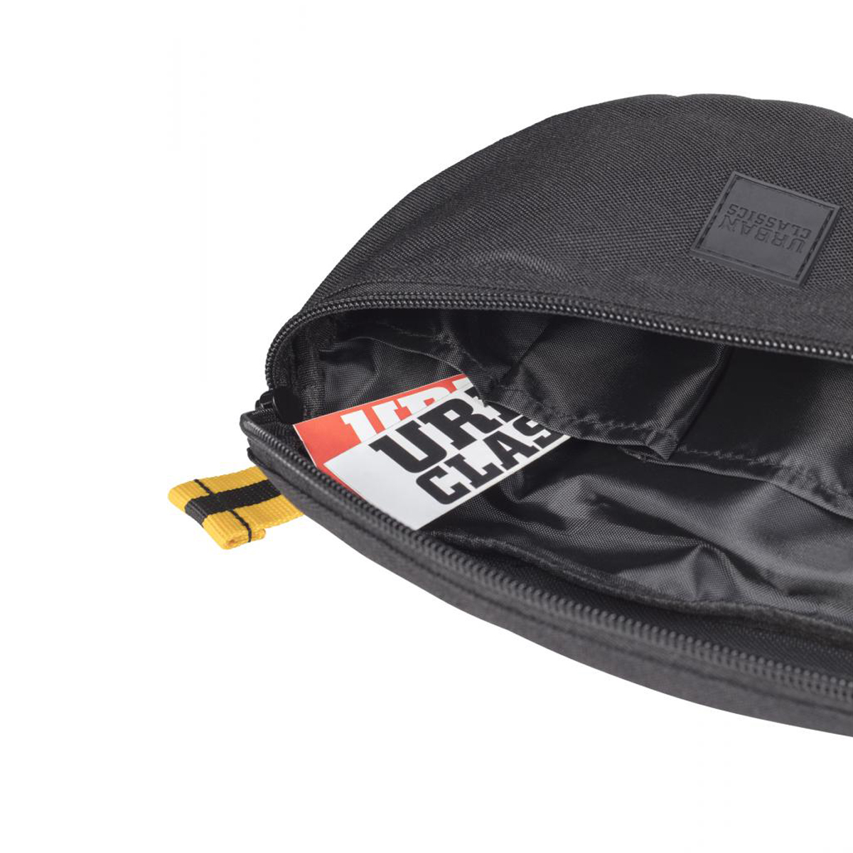 Yellowbag7 Urban Classics "Hip Bag Striped Belt" Black Yellow Black