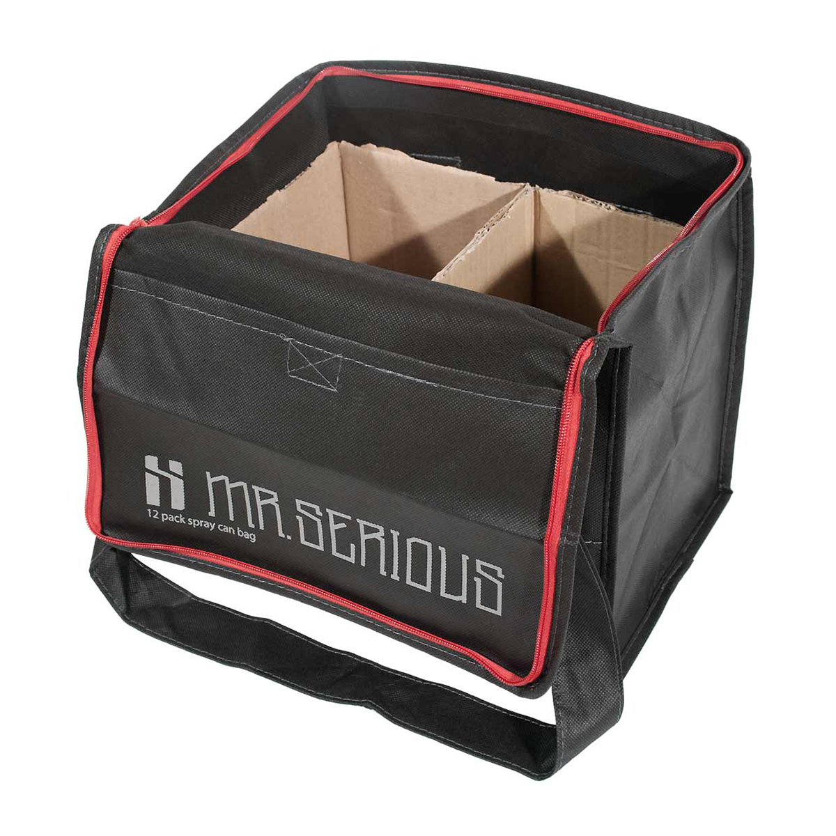 Mr. Serious "12er Spraycan Bag" Black/Red
