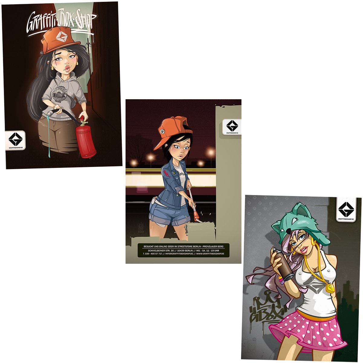 Graffitibox Poster "Jucy Jane" by Stereo Heat - DIN A1 Gerollt