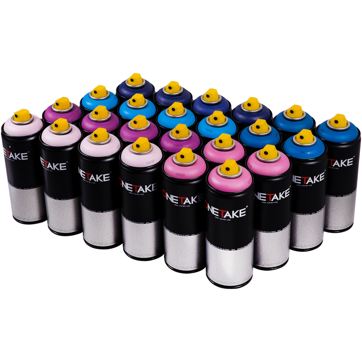 OneTake "24er Paint Box - Pink & Blue Tones" (24x400ml)
