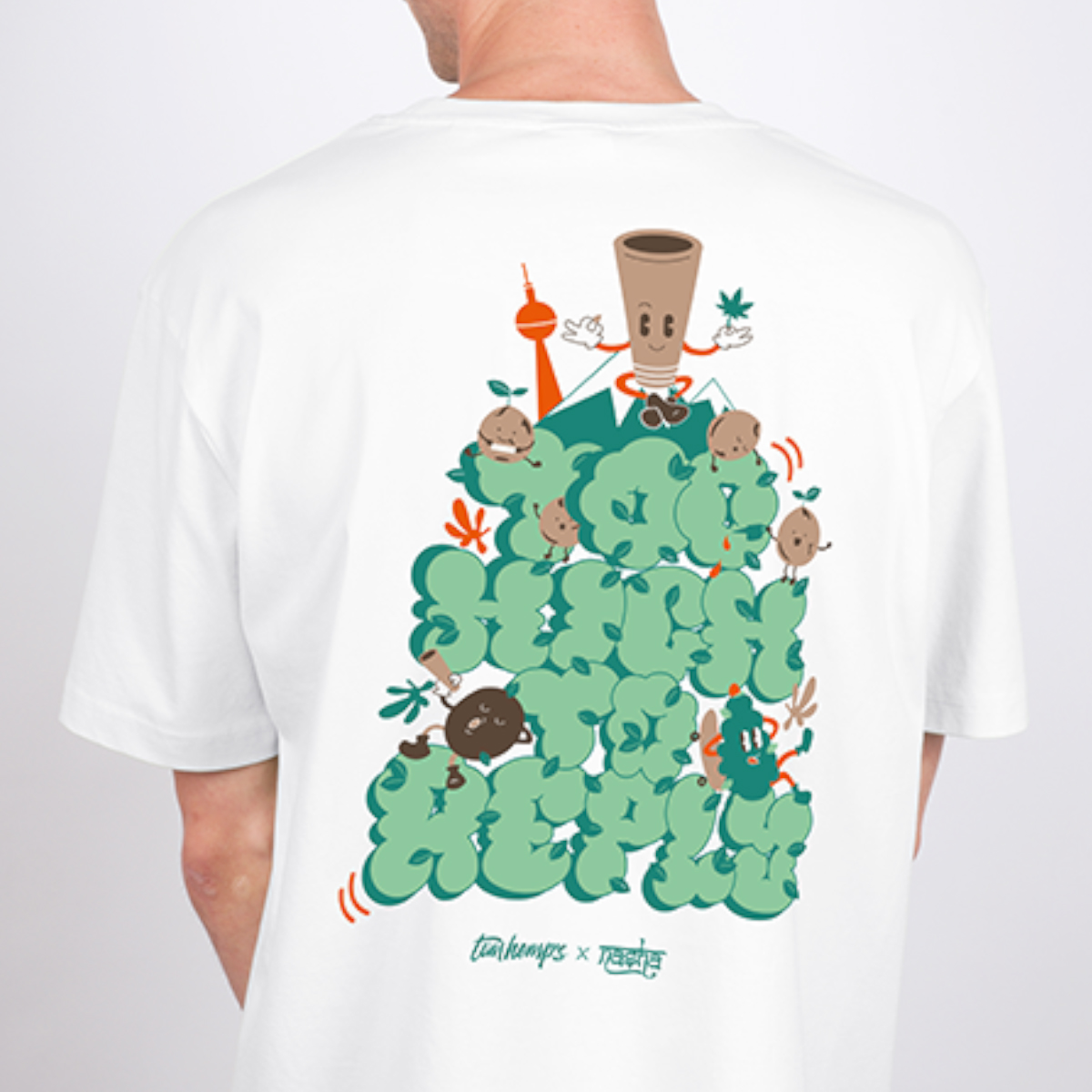 T-Shirt "Too High to reply" White