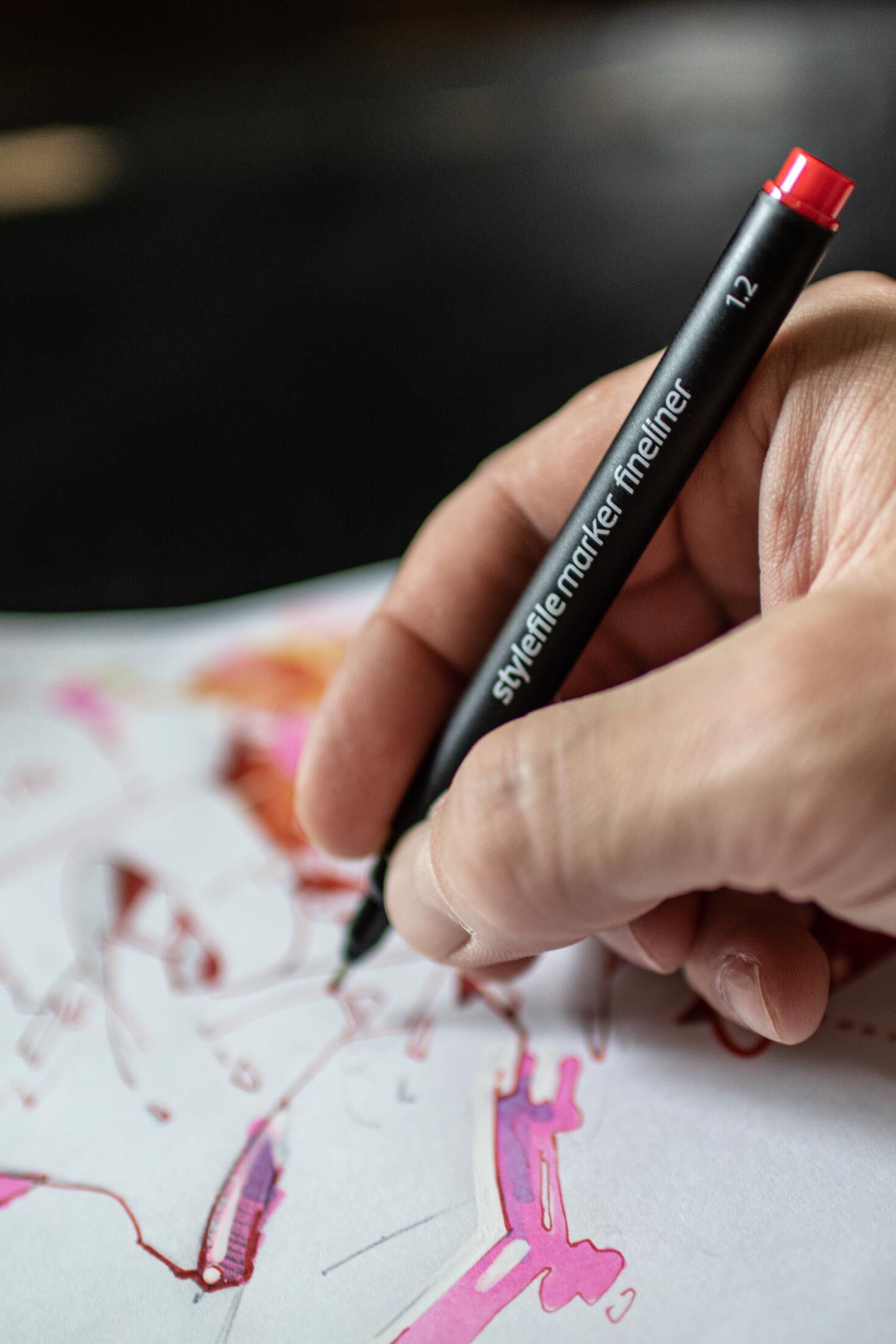 Stylefile Fineliner "Single" Marker Red