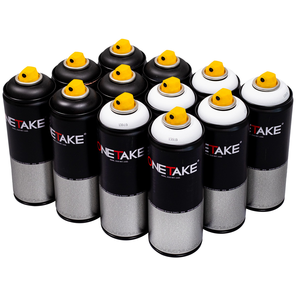 OneTake "12er Set - Black & White" (12x400ml)