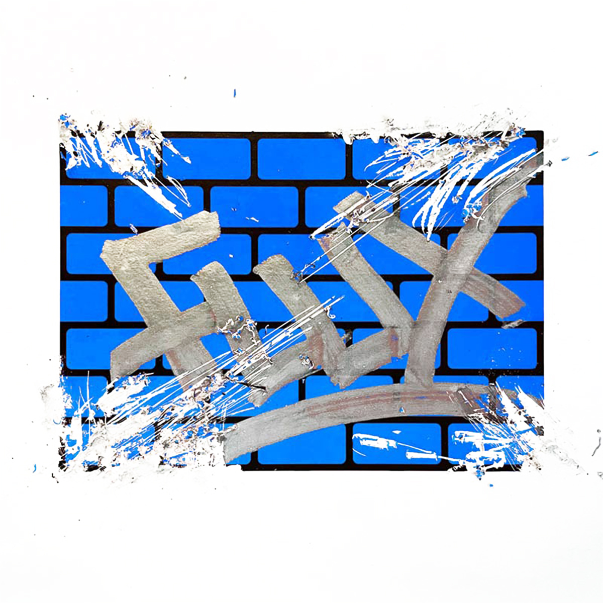 Flux "Eggshell Stickers" Bricks 3er Set Blue, Magenta & Orange (3x50 Stk.)