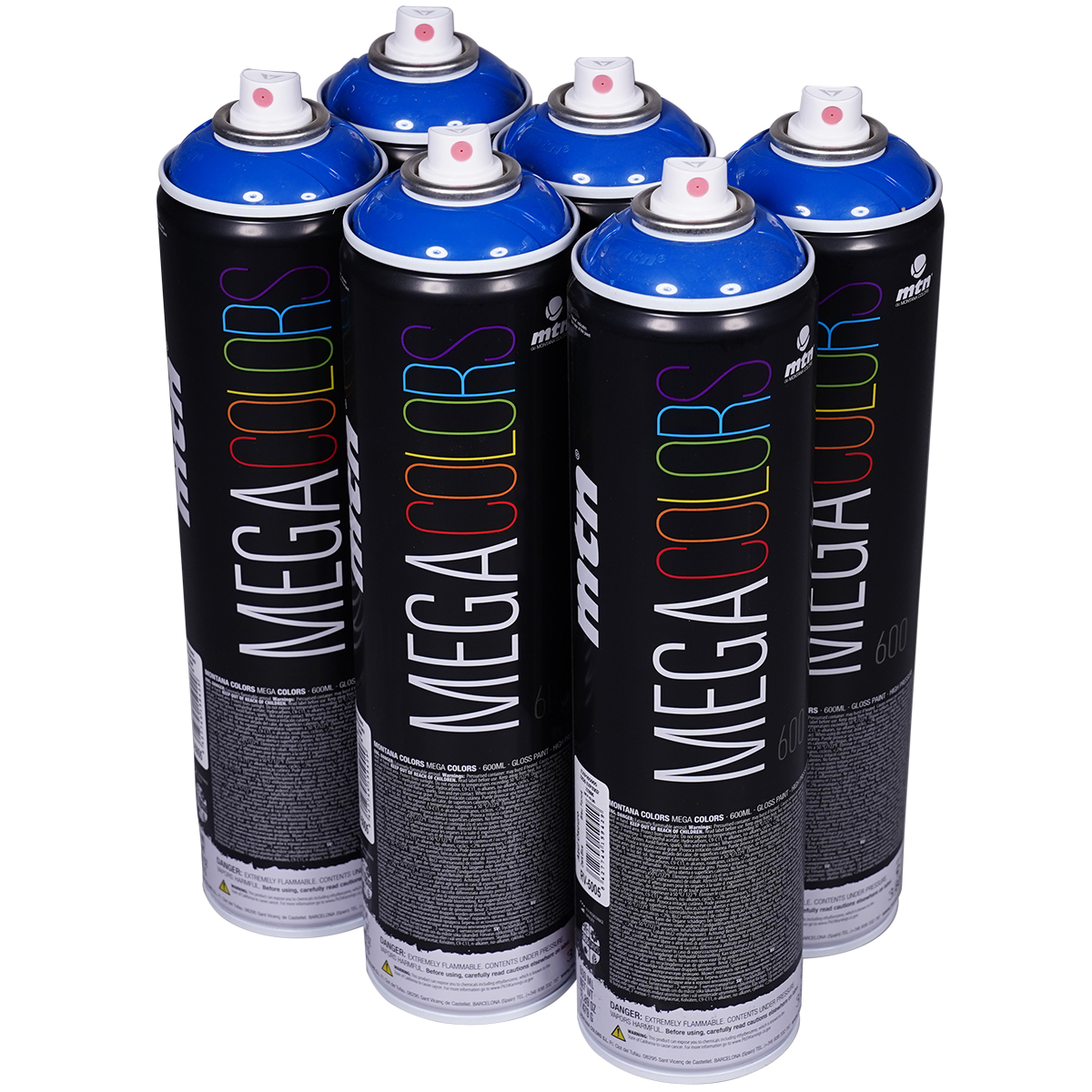 MTN "Mega Colors - One Color Sixpack - Dark Blue RV-5005" (6x600ml)