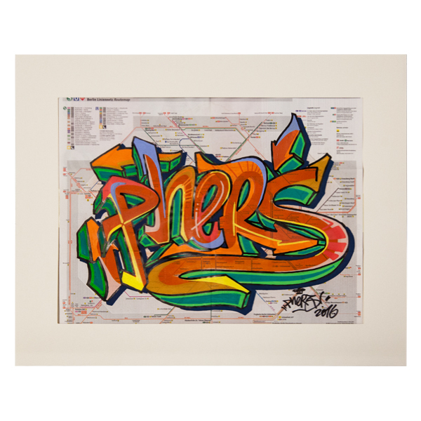 "Phers - Skizze XV (Original & in Passepartout)" 40x50cm