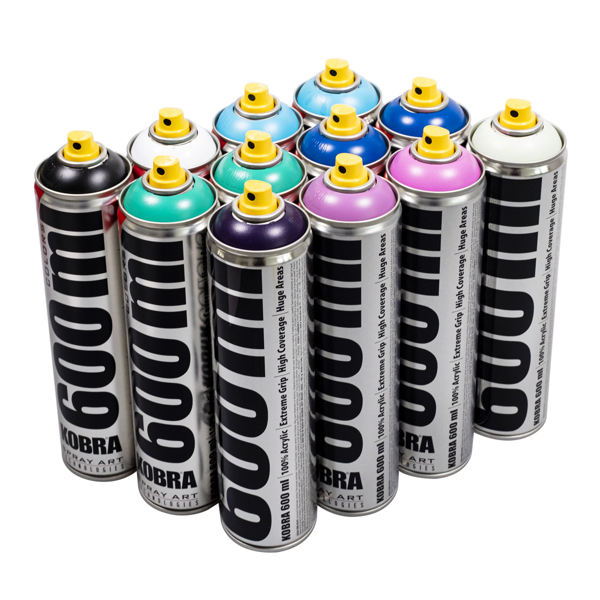 Kobra "Big Paint 12er Set - Night Tones" (12x600ml)