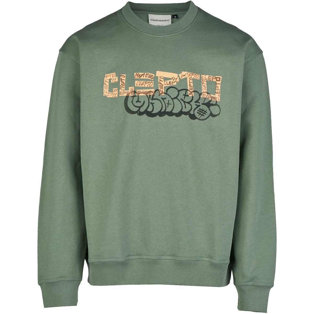 Cleptomanicx Crewneck "Tape" Laurel Wreath