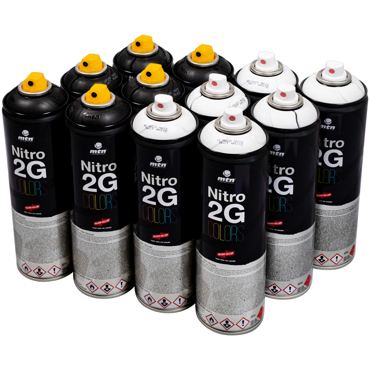 MTN "Nitro 2G 12er Set - Black & White" (12x500ml)