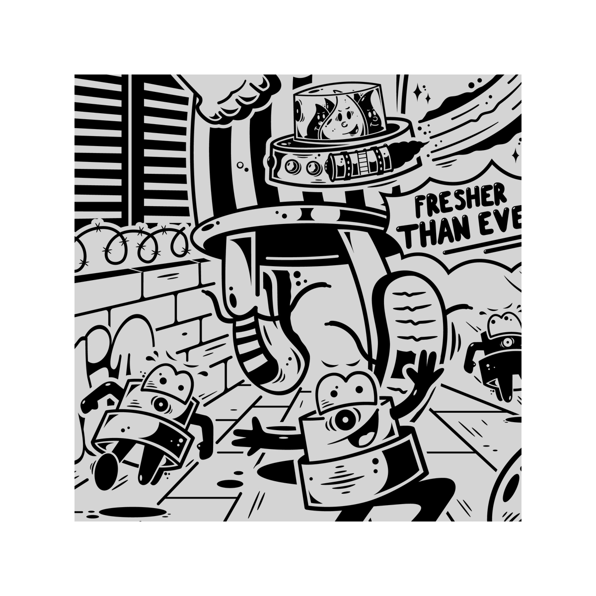 T-Shirt_Sparvar03 S-Fly T-Shirt "Es war einmal die Sparvar" Heather Grey Graffitibox Shop Berlin