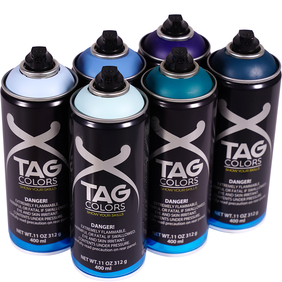 TAG Colors "Show Your Skills - Atlantis Sixpack" (6x400ml)
