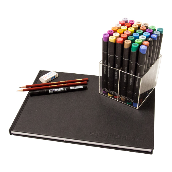 Stylefile Twin Marker "36er Starter Set inkl. A4 Blackbook"
