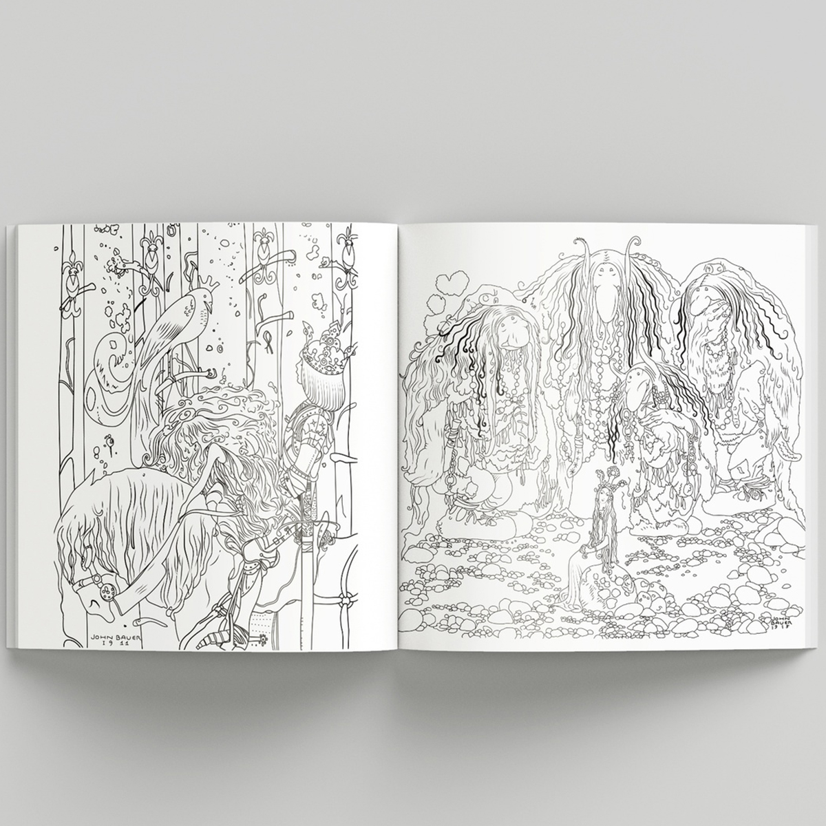 Ausmalbuch "Fantasy Forest - John Bauer´s World of Fairies and Trolls"