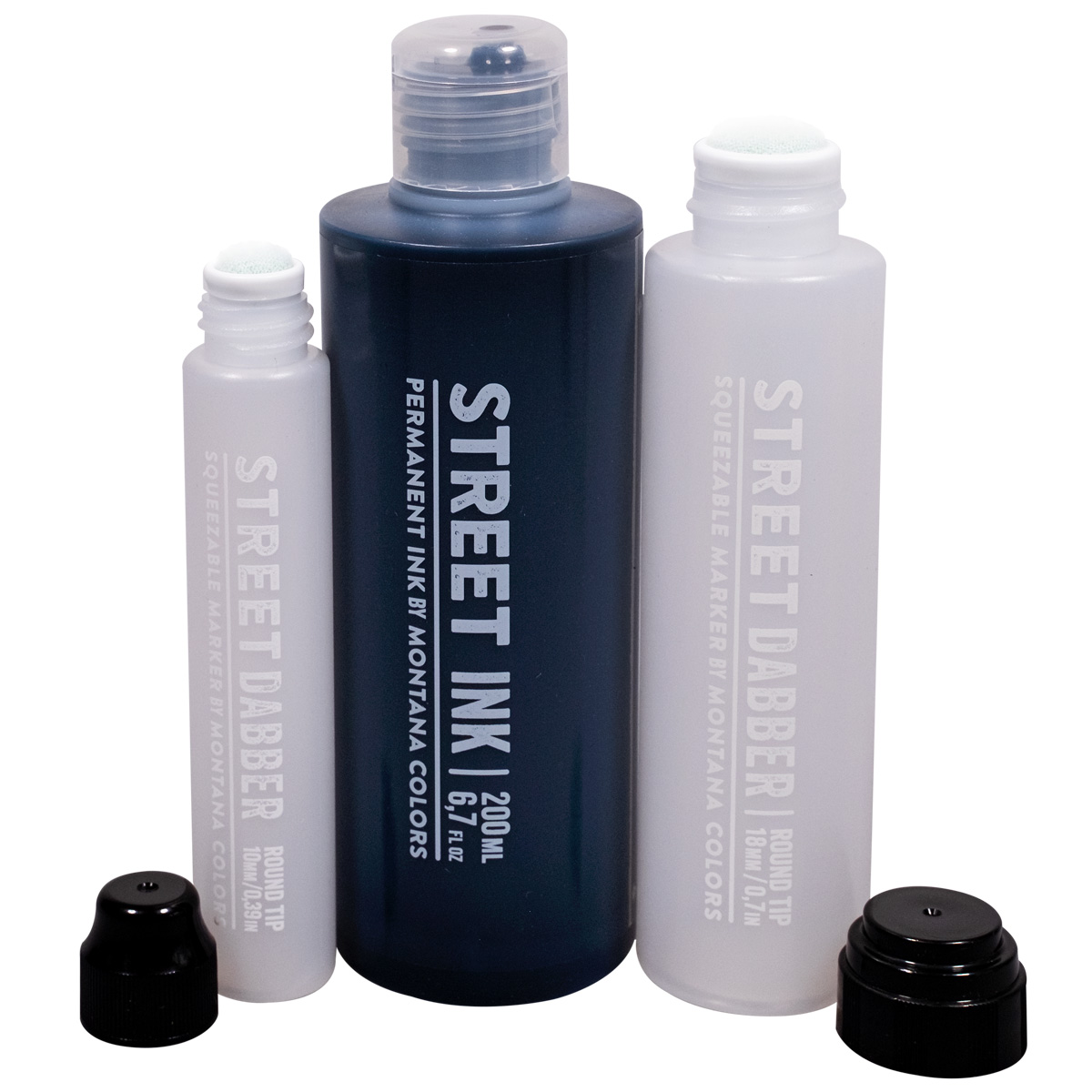 MTN "Street Ink Black (200ml) inkl. 2 Empty" Street Dabber