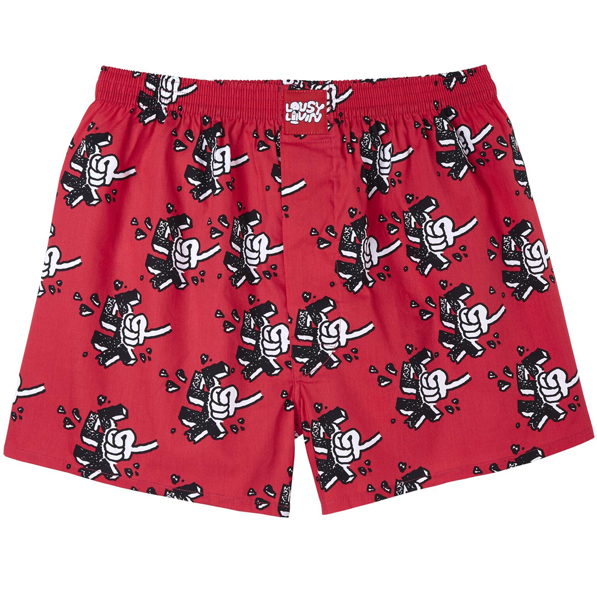 Lousy Livin Boxershorts "Smash" Red