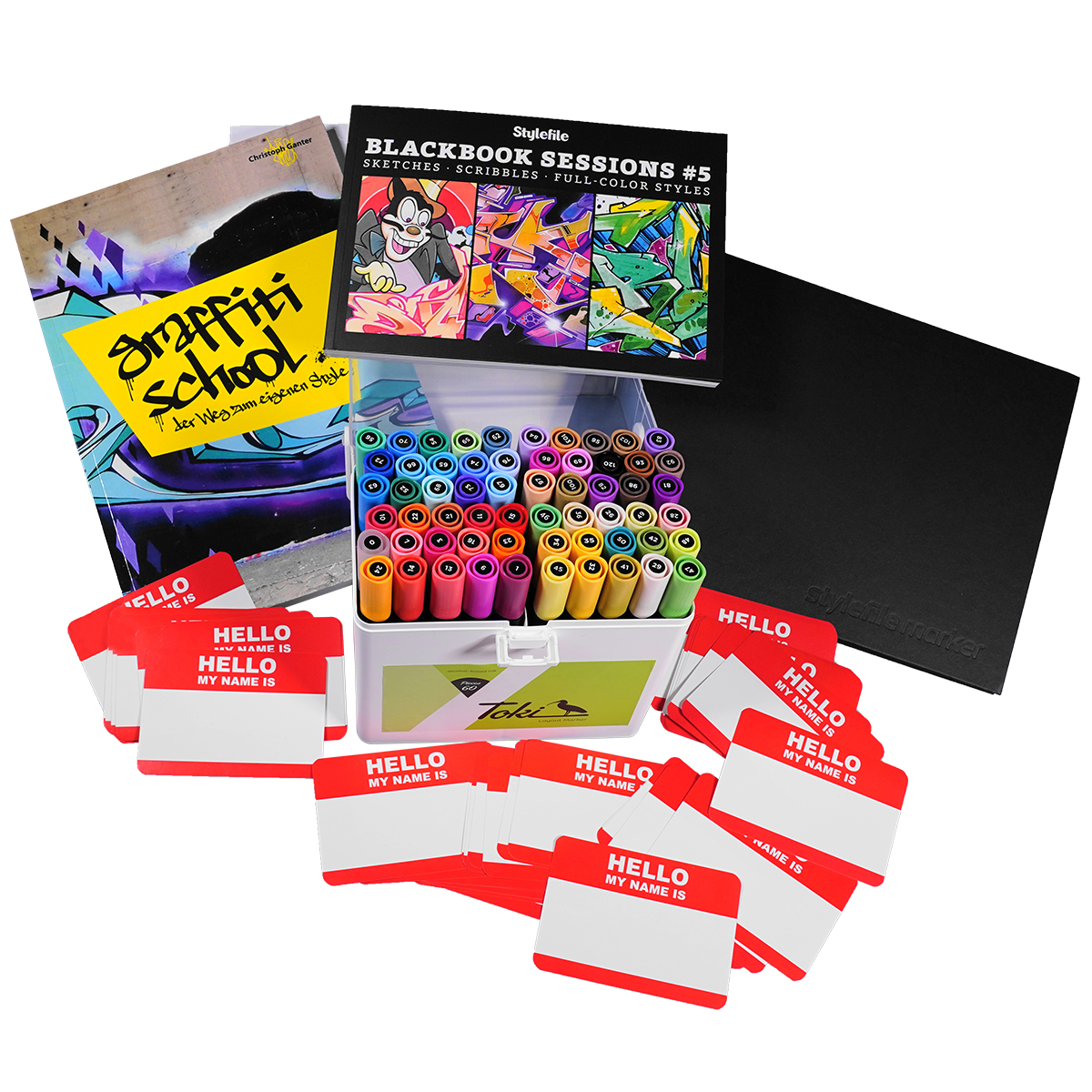 Toki Starter Set "Twin 60er Main A, 2 Bücher inkl. A4 Blackbook & Stickerpack" #2