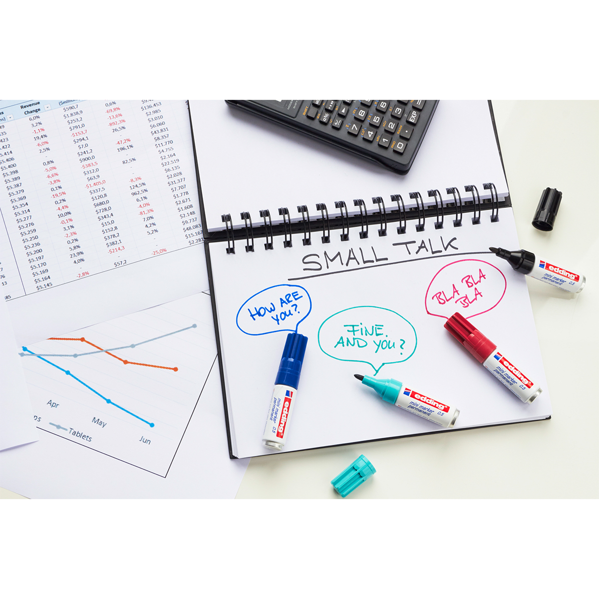 Edding "0,5 Mini Permanent Marker 10er Beutel" Black