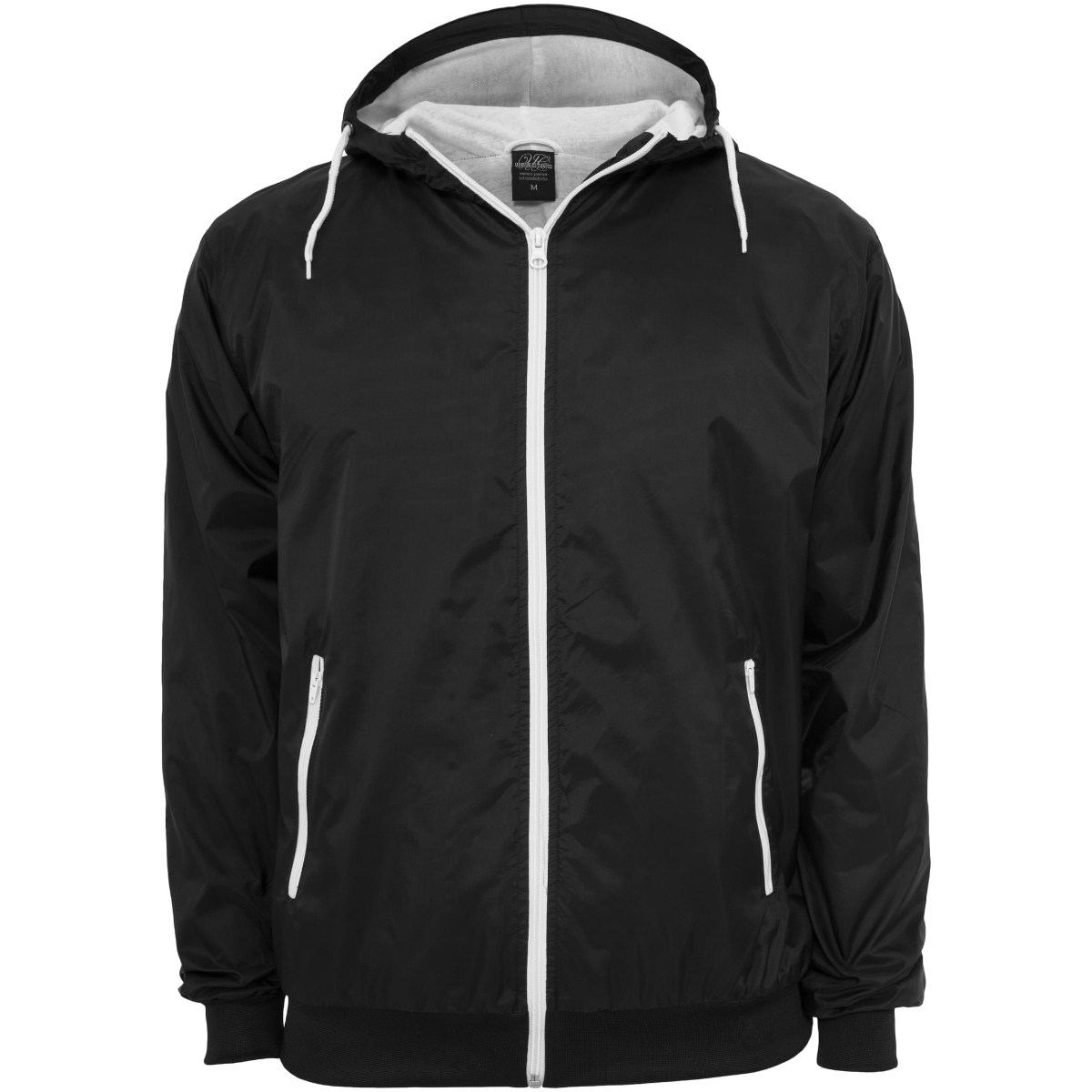 Urban Classics "Contrast Windrunner" Black/White