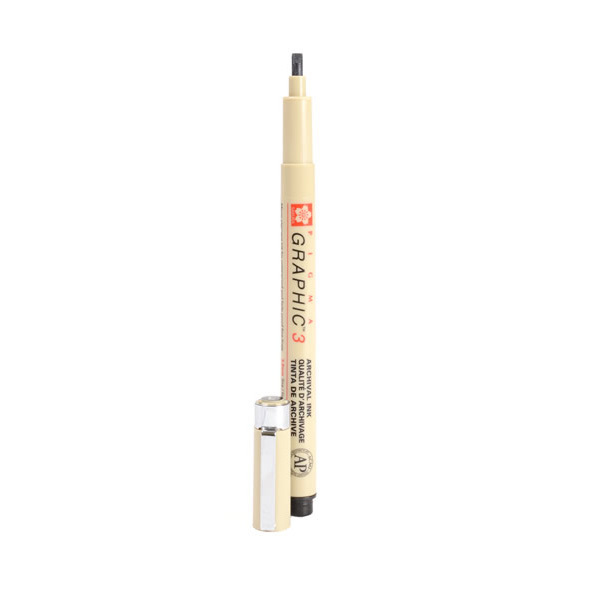 Sakura "Pigma Graphic 3" (3mm) - Black