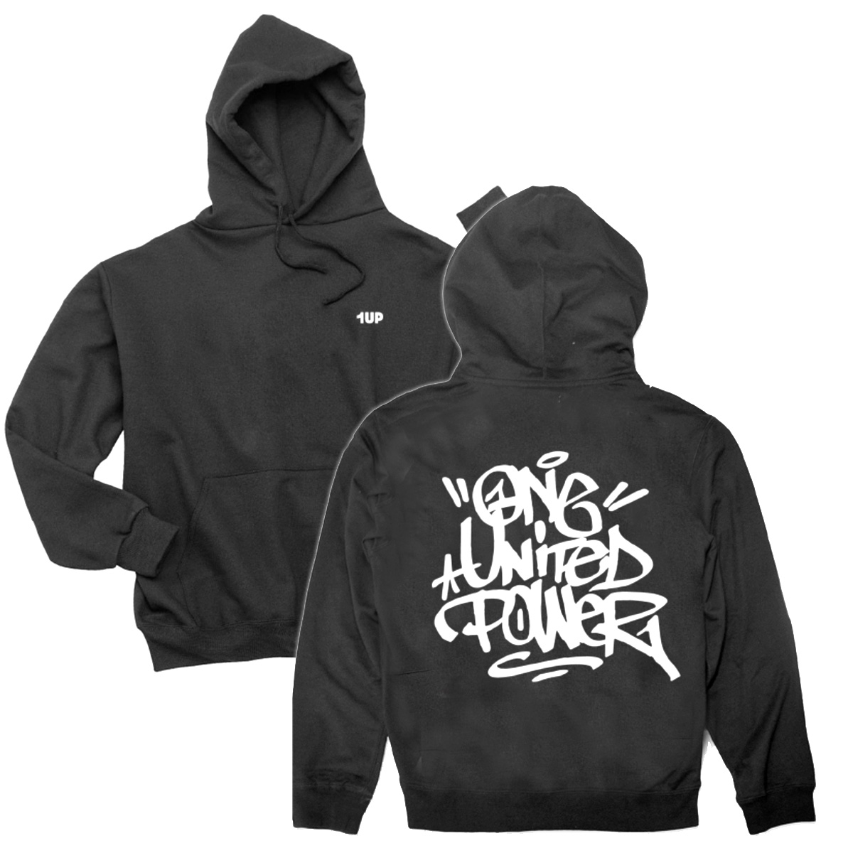 1UP Hoodie "United" Black