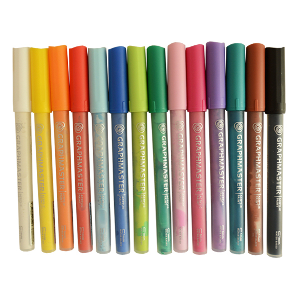 Graphmaster "Acrylic Paint Marker 14er Set" (1mm)
