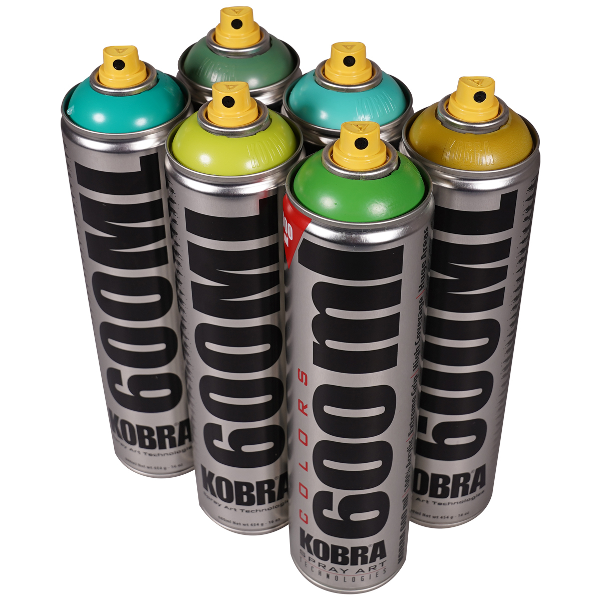 Kobra "Big Paint Multi Color Sixpack - Askania Verde Tones" (6x600ml)
