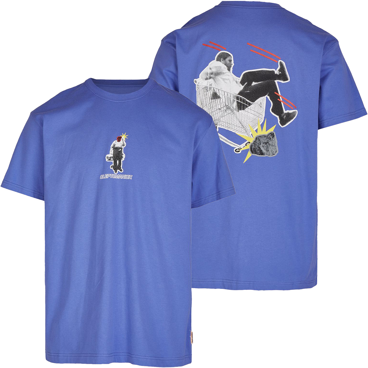 Cleptomanicx Boxy T-Shirt "Ambitious" Very Peri