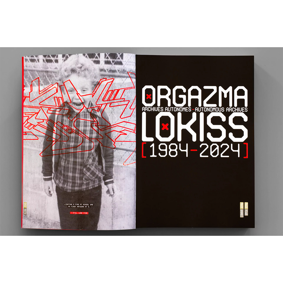 Buch "LOKISS - ORGAZMA  AUTONOMOUS ARCHIVES (1984 - 2024)"