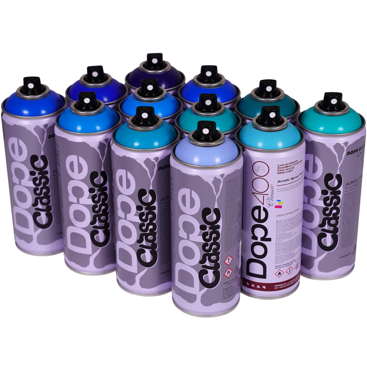 Dope "Classic Paint 12er Paint Box Aquarius" (12x400ml)