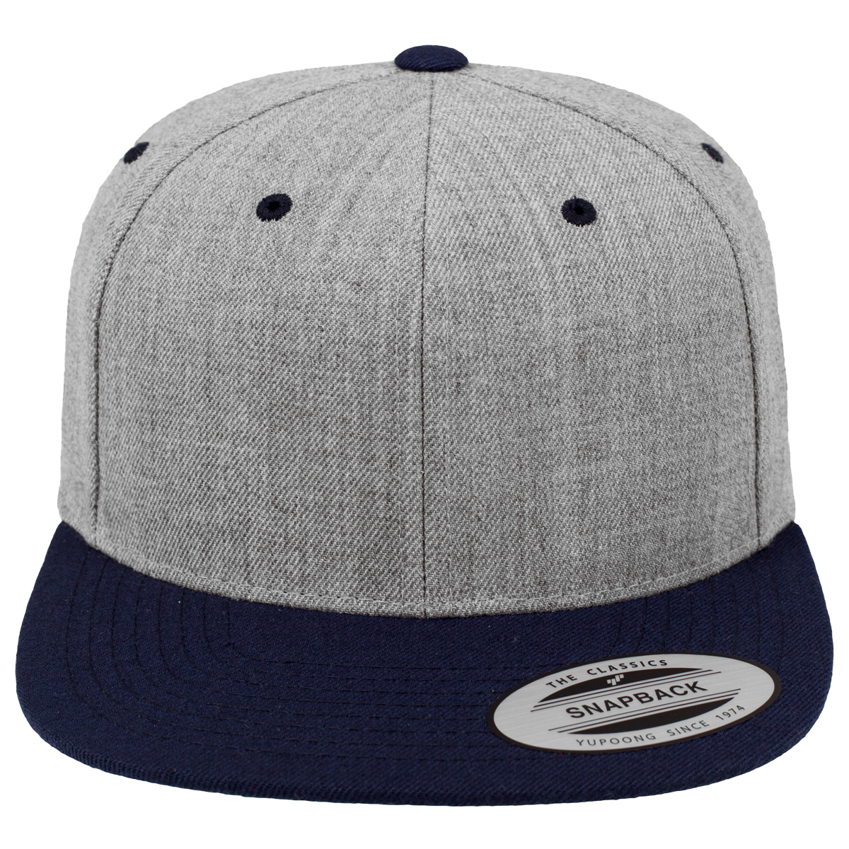 Flexfit "Classic Snapback 2-Tone" - Heather/Navy