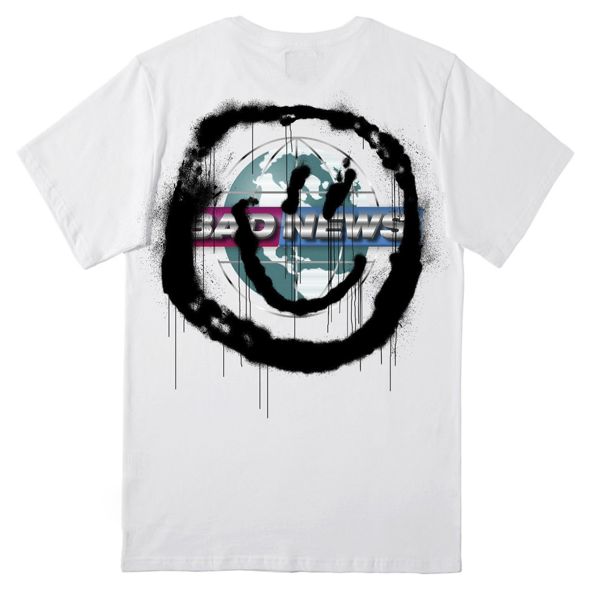 1up_t-shirt_badnews_white_1