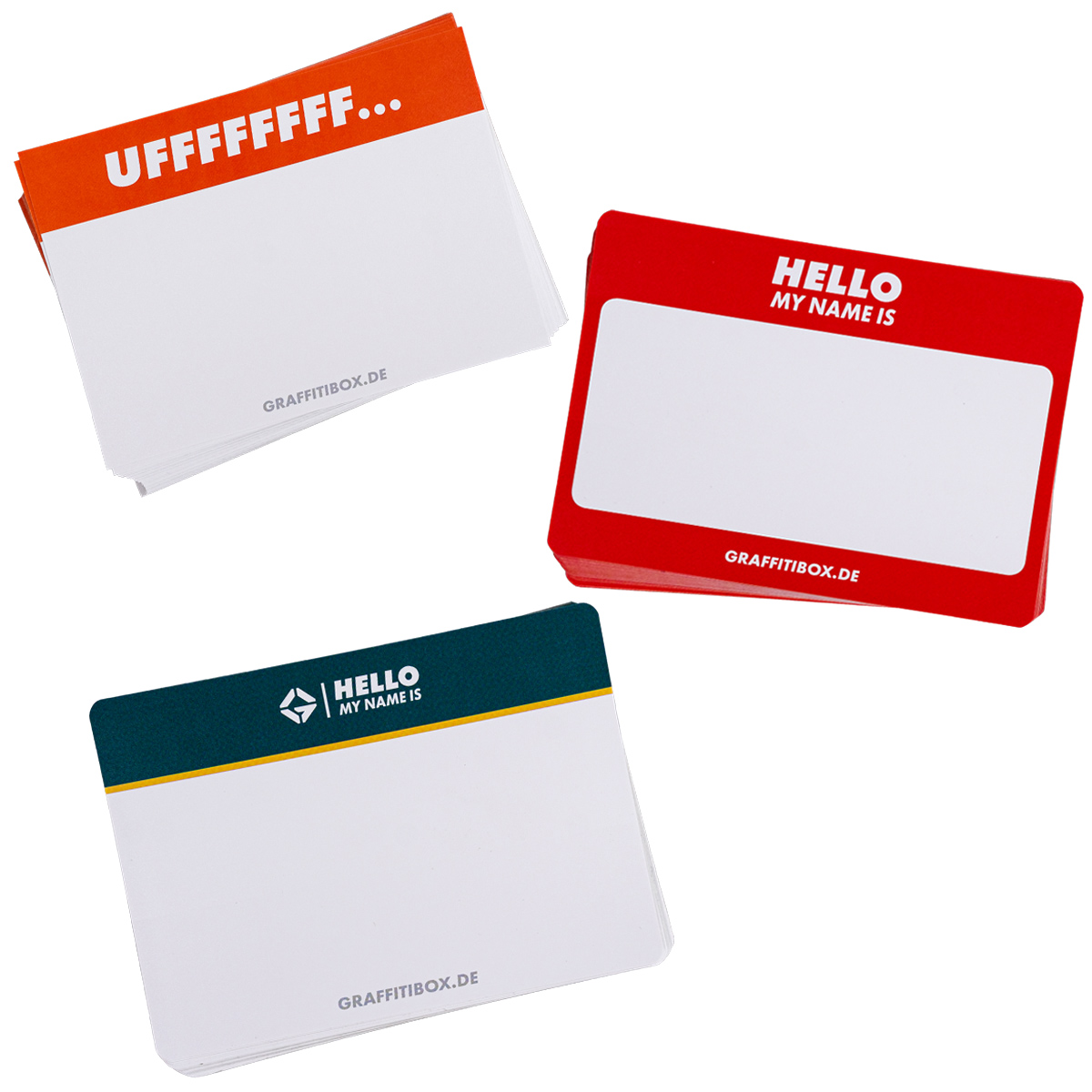 3er Stickerpack "Graffitibox Set A" (10x15cm)" (3x50 Stk.)