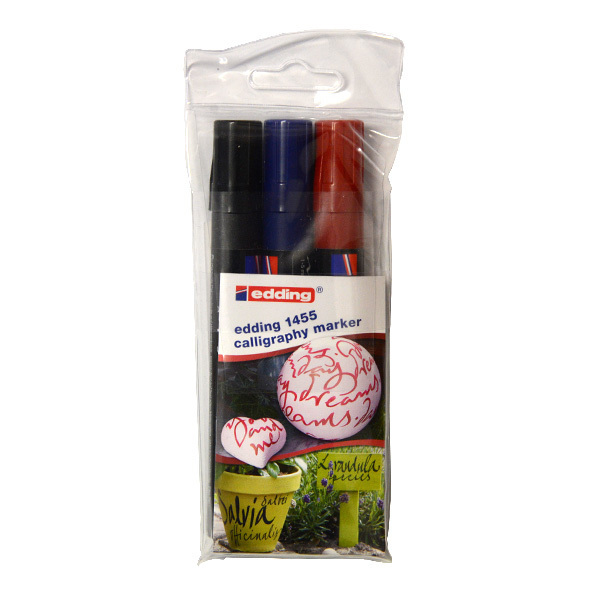 Edding "1455" Calligraphy Marker 3er Set (1-5mm)