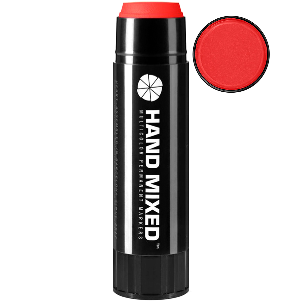 Hand Mixed "Fat King" Solid Marker - Red (25mm)